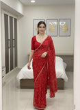 Jyoti Sarees Daily Wear Georgette Saree for women -FOF001DW
