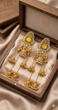 Lajjo , Beautiful Gold Finish Kashmiri Designer Junka Earrings for women -MUSK001KE