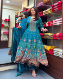 Rajjo , Rajastani Full Anarkali Kurta with Pant and Duppatta -SSS001RK