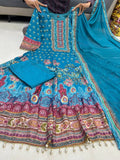 Rajjo , Rajastani Full Anarkali Kurta with Pant and Duppatta -SSS001RK