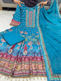 Rajjo , Rajastani Full Anarkali Kurta with Pant and Duppatta -SSS001RK