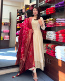Jashn-E-Bahaaraa Anarkali Flared Kurti Pant Dupatta Set-JASHAN001KS