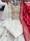 Jashn-E-Bahaaraa Anarkali Flared Kurti Pant Dupatta Set-JASHAN001KS