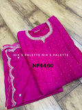 Premium Pink Vichitra silk Anarkali Gown with Swarovski and dupatta detailed &nbsp;with zari sequins&nbsp; work -RIMP001PK