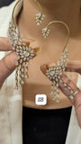 Shahana , New Diamond Inspired  earcuff design in platinum and gold polish-JAYDU001PG
