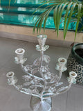 Tree of Joy , Beautiful 5 Candle Holder in Silver Finish for Decorating Your Spaces -BRIJ001CH