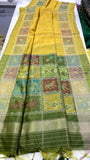 Sahyog , Yellow Shade Fancy Silk Patola Saree for women-MISS001YS