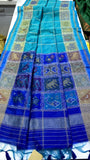Sahyog , Blue Shade Fancy Silk Patola Saree for women-MISS001BS
