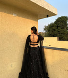 Natasha ,&nbsp; Most Beautiful Most Trending Black Lehenga Collection for women -SLC001BLW