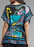 Luxury Holiday edition Silk Crepe 2pc Coord Set with boutique stitching top bottom -RIMP001CS