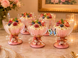 Beautiful  ice cream /dessert /kheer /pudding bowls with beautiful Golden handwork -PAL001GWP