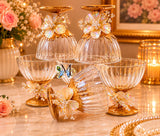 Beautiful  ice cream /dessert /kheer /pudding bowls with beautiful Golden handwork -PAL001GWG
