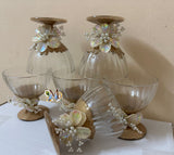 Beautiful  ice cream /dessert /kheer /pudding bowls with beautiful Golden handwork -PAL001GWG