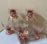 Beautiful  ice cream /dessert /kheer /pudding bowls with beautiful Golden handwork -PAL001GWP