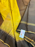 Sharmila , Yellow and Black color combination Pure kanjivaram silk saree for women -SACHI001YB