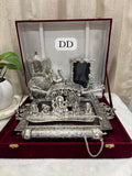 German Silver Wedding Invites Combo in Premium Packing -AKSH001WIC