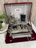 German Silver Wedding Invites Combo in Premium Packing -AKSH001WIC