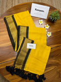 Renjini , Elegant Yellow Shade Mul Cotton Saree with Blouse Piece for women -SANTI001YS