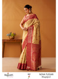 Beautiful   Modal Fancy Cotton Saree with Pochampalli Borders and Pallu -OEK001CR