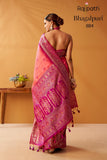Pink Shade Modal Fancy Cotton Saree with Pochampalli Borders and Pallu -OEK001P