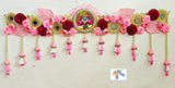 Shreenathji Toran/ Bandhanvaar with Mirror , Kundan and Floral work-ANUB001KB
