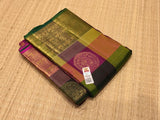 Sindu Bairavi , kanjivaram Silk Chekered Saree for women -SACH001KC