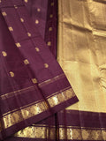 Narayani , Maroon Shade Kanjivaram Silk Saree for women -SACH001MKS