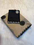 SURYAMUKHI , Rich Pure Rangoli Silk Fabric alpha with Embroidery And Sequins work All Over Saree Cut Work Border-PAN001CW