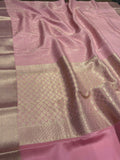 Avanthika , Pastel Pink Brocade Mysore Silk Saree for women -SACH001MB