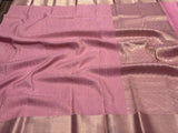 Avanthika , Pastel Pink Brocade Mysore Silk Saree for women -SACH001MB