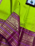 Parvanendu , Double Side Korvai 10 Inch Border Pure Kanchipuram silk saree -SACH001PGS