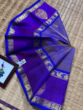 Charmila , Handwoven pure Kanchipuram silk saree with Handwoven Bigbutta Rettaipettu Border on one side-SACH001RP