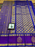 Charmila , Handwoven pure Kanchipuram silk saree with Handwoven Bigbutta Rettaipettu Border on one side-SACH001RP