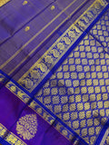 Charmila , Handwoven pure Kanchipuram silk saree with Handwoven Bigbutta Rettaipettu Border on one side-SACH001RP