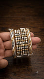 Sunehri , Premium quality dual tone 4 piece openable kada set -MUSKAN001OB