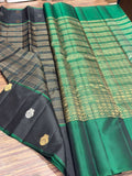 Shubangi , Kanjivaram Handloom Silk Saree with Blouse -SACH001KS