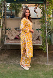 SR Chikankari, Mulmul Printed Palazo Set for women -JASH001MPA