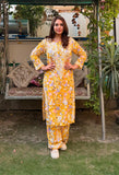 SR Chikankari, Mulmul Printed Palazo Set for women -JASH001MPA