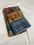 Kausalya , Classic Traditional Penkalamkari Saree for women -SACH001PK