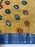 Kausalya , Classic Traditional Penkalamkari Saree for women -SACH001PK