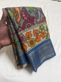 Kausalya , Classic Traditional Penkalamkari Saree for women -SACH001PK