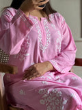 Pink Exclusive Rayon Kurti Gharara set for women -FOF001KGP