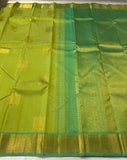 Soundarya , Light Green Kanjivaram Silk Saree for women -SACH001LGS
