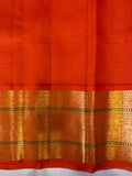 Suparna , Kanjeevaram Silk Saree with small Trendy Rudraksha butties with vaira oosi zari lines -SACHI001KK