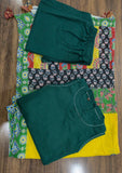 Handloom A-Line Kurti in Trendy Halter Neck with Palazo and Mul Duppatta - DP001KPD