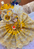 Janamasthami 2026 Special Shyamashyam presents Designer Yellow Poshak for Laddu Gopalji - BRIJ001LGA