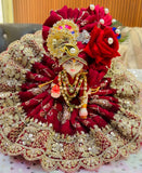 Janamasthami 2026 Special Shyamashyam presents Designer Maroon  Poshak for Laddu Gopalji - BRIJ001LGD