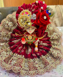 Janamasthami 2026 Special Shyamashyam presents Designer Maroon  Poshak for Laddu Gopalji - BRIJ001LGD