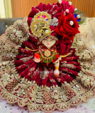 Janamasthami 2026 Special Shyamashyam presents Designer Maroon  Poshak for Laddu Gopalji - BRIJ001LGD