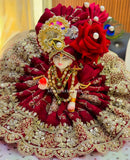 Janamasthami 2026 Special Shyamashyam presents Designer Maroon  Poshak for Laddu Gopalji - BRIJ001LGD